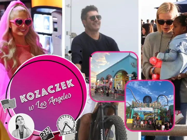 Paris Hilton w różowej kreacji, Simon Cowell na rowerze, Charlize Theron z dzieckiem i Pacific Park. Zobacz, kto mieszka w Los Angeles!