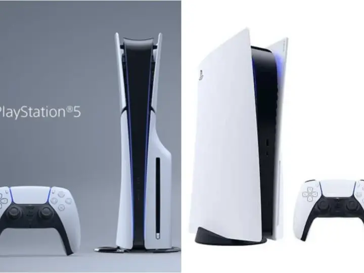PlayStation 5 con su mando DualSense. La PS5 tiene 16 GB de RAM GDDR6, ¡una maravilla para los juegos!