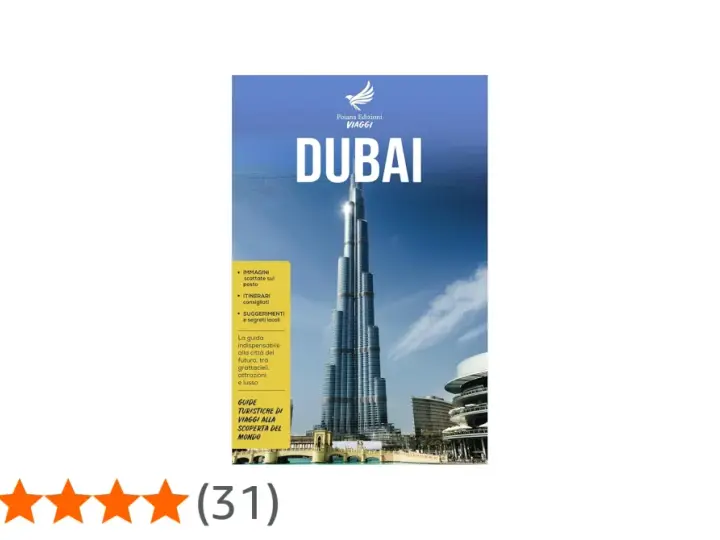 Cover of a Dubai travel guide featuring the Burj Khalifa skyscraper against a blue sky.