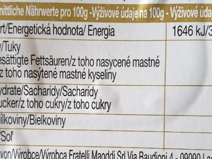 Nährwertangaben für Pecorino: 33g Fett, 25g Eiweiß, 0g Zucker. Ein gesunder Genuss!