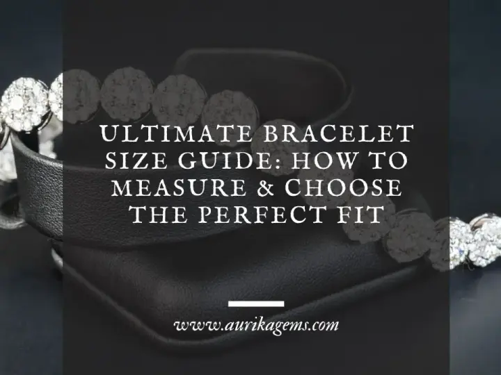 Sparkling bracelet styles on display, with text guiding you to find the perfect fit.