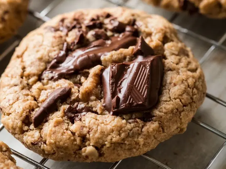 Un cookie aux pépites de chocolat, fondant et gourmand, digne d'une recette de Cyril Lignac.