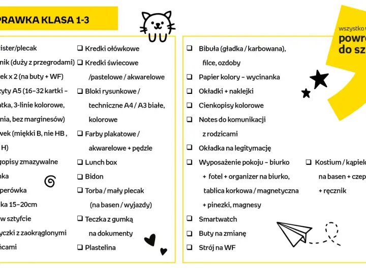 Wyprawka szkolna: Kompletna lista na każdy etap. O niczym nie zapomnij!