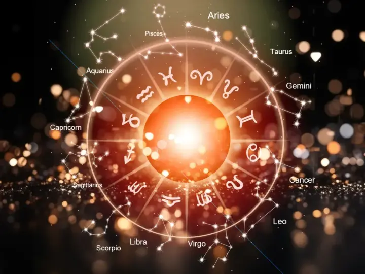Okrąg zodiaku z symbolami i konstelacjami. Czy wśród nich kryją się 4 najgorsze znaki zodiaku?