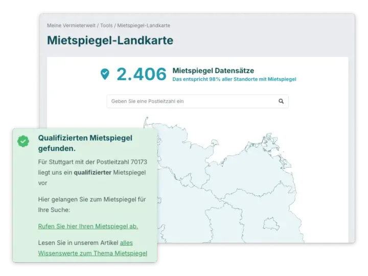 Mietspiegel-Landkarte zeigt 2.406 Datensätze. Suche nach Mietspiegel Xanten oder gib eine Postleitzahl ein.