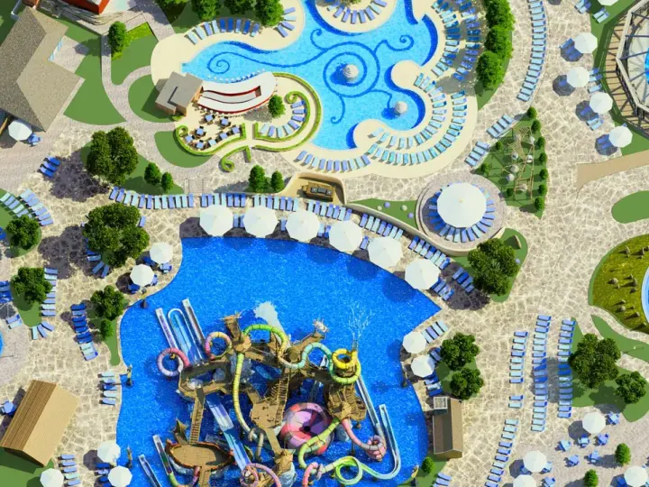 Ein luxuriöser Wasserpark mit Rutschen, Pools und Liegestühlen. Die "Rulantica Erfahrungen" sind hier garantiert, mit viel Spaß für die ganze Familie.