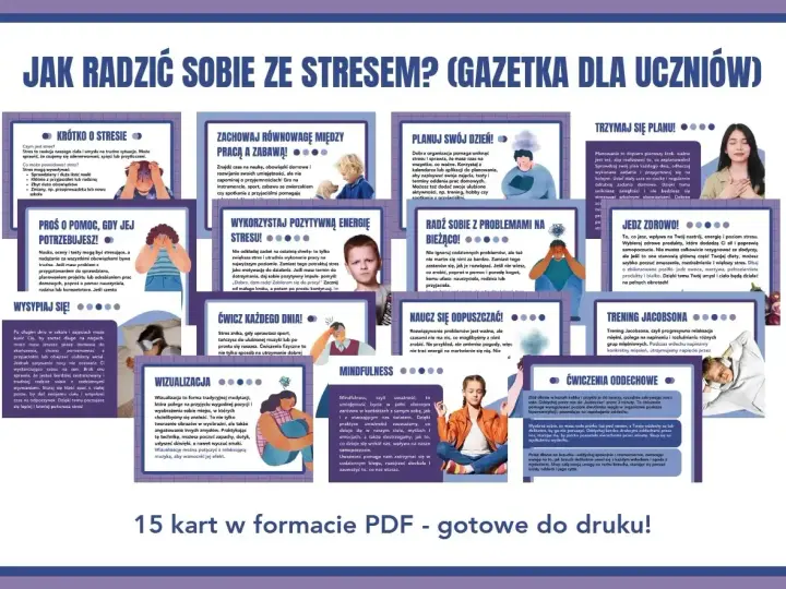 Smutek po zmianie pracy? Gazetka dla uczniów podpowiada, jak radzić sobie ze stresem.