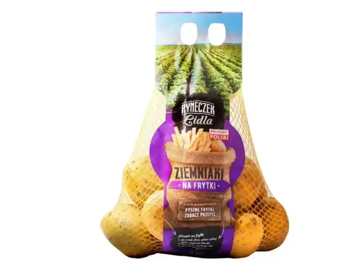Ziemniaki na frytki w siatce, idealne do przygotowania chrupiących frytek. Produkt polski.