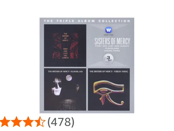 Kolekcja 3 CD "The Sisters of Mercy" zawiera albumy "First and Last and Always", "Floodland" i "Vision Thing".