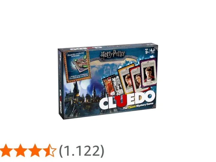 Scatola del Cluedo Harry Potter. Scopri le regole del gioco di mistero ambientato a Hogwarts, con personaggi e luoghi iconici.