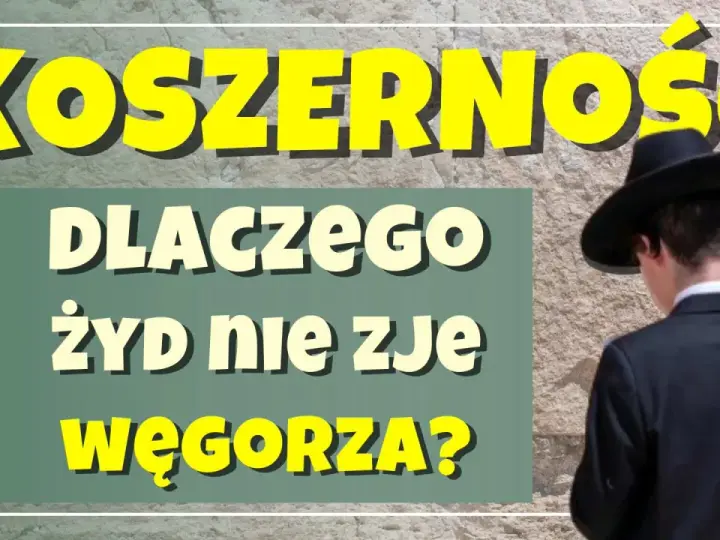 Koszerne wino koszerne co to znaczy? Dlaczego Żyd nie zje węgorza? Mężczyzna w czarnym kapeluszu na tle kamiennej ściany.