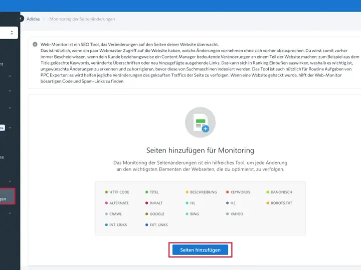 Monitoring der Seitenänderungen: Verfolgen Sie Änderungen an Titeln, Inhalten und mehr, um Ihren **Pagerank update** zu sichern.