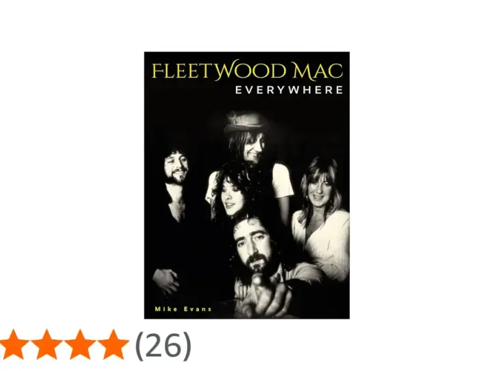 Okładka albumu Fleetwood Mac "Everywhere" z wizerunkiem zespołu. Doskonałe utwory tej legendy rocka.