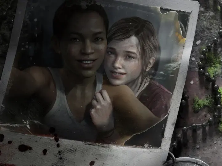 Foto de Riley y Ellie, amigas inseparables en The Last of Us. Un recuerdo preciado antes de que la vida las separara.