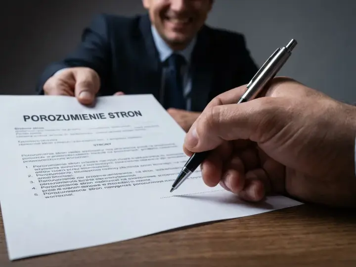 Podpisanie dokumentu "Porozumienie stron" to formalne zakończenie współpracy.
