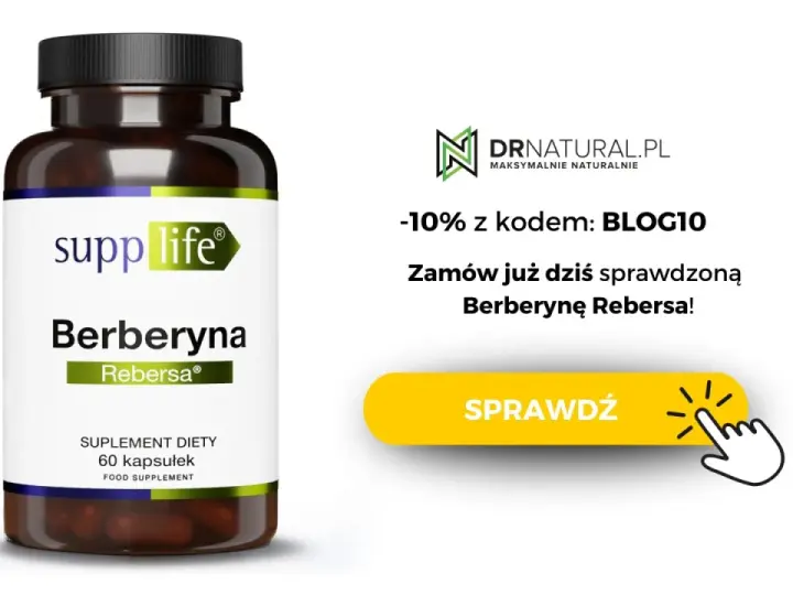 Suplement diety Berberyna Rebersa na co? Zamów już dziś sprawdzoną Berberynę Rebersa z rabatem 10%!