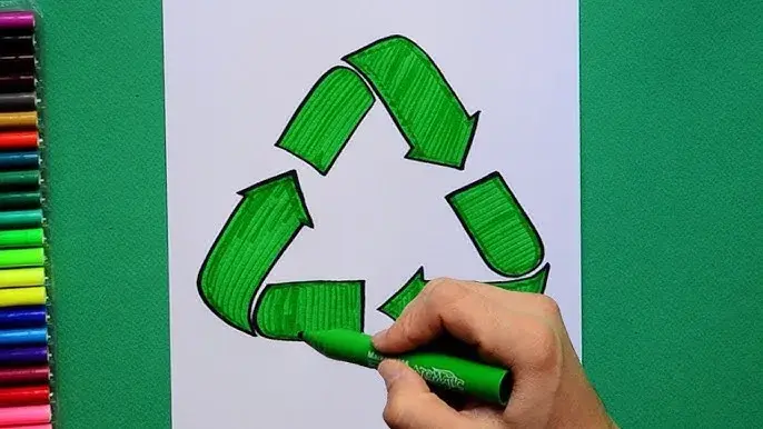 Jak Łatwo Narysować Znak Recyklingu - Prosty Poradnik krok po kroku