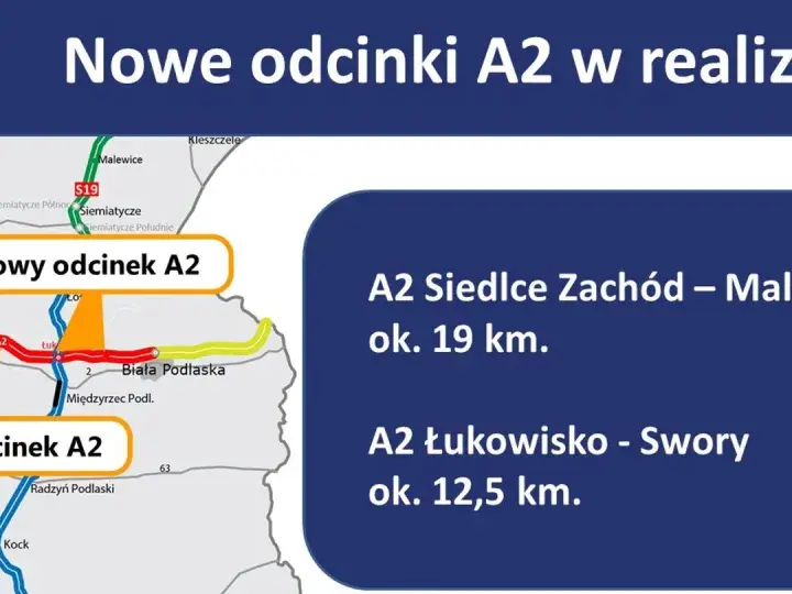 A2 Siedlce - Biała Podlaska - Jak wygląda trasa i gdzie są węzły?