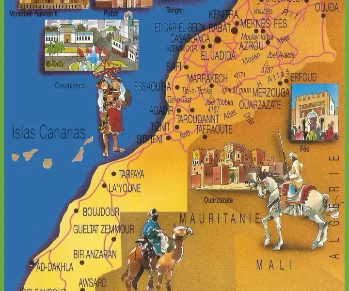 Mapa atrakcji w Maroku: odkryj najpiękniejsze miejsca i ukryte skarby
