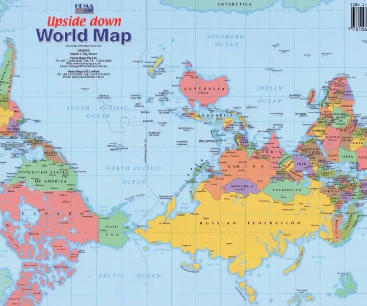 Dlaczego australijska mapa świata wywraca naszą rzeczywistość do góry nogami