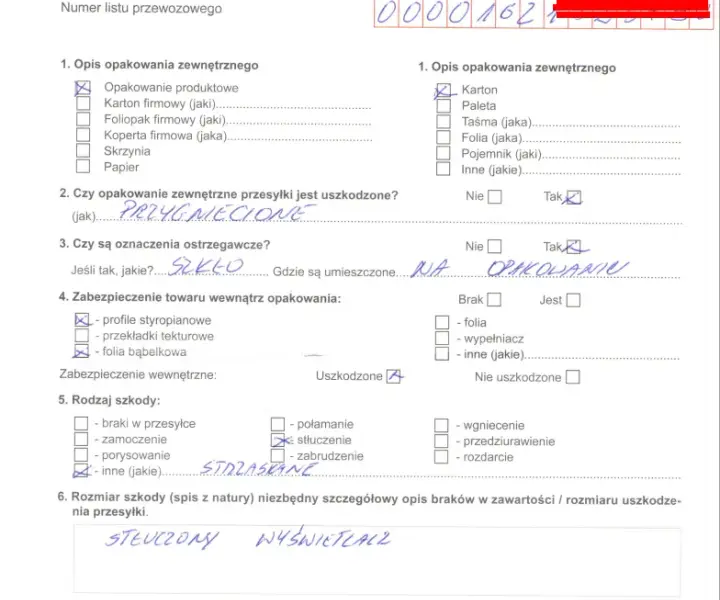 Protokół szkody wzór - Jak poprawnie wypełnić dokument reklamacyjny