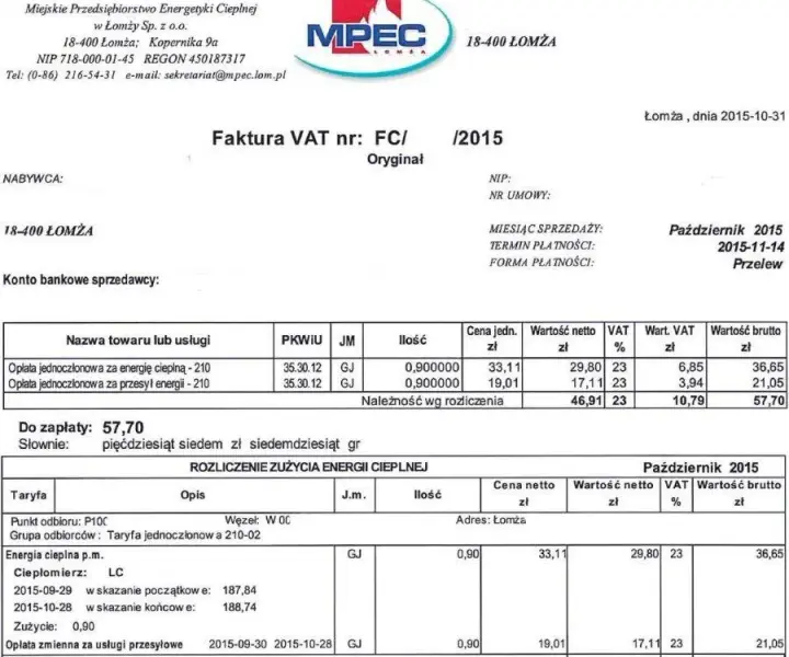 Czyste powietrze faktury wstecz: jakie faktury są akceptowane?