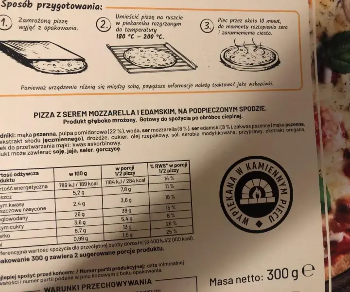 Ile kalorii ma pizza margherita 32 cm? Zaskakujące wartości!
