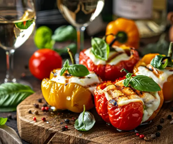 Papryka z grilla z mozzarellą: błyskawiczna przekąska na letnią imprezę