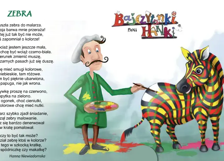Zebra wiersz dla dzieci – piękne i zabawne utwory o zebrach