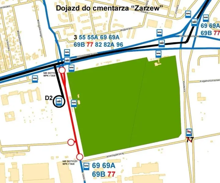 Jak dojechać na cmentarz Zarzew w Łodzi - najlepsze trasy i porady