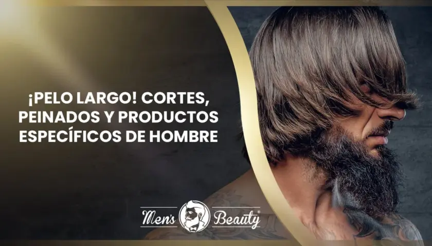 Hombre con pelo largo y barba frondosa. ¡Pelo largo! Cortes, peinados y productos específicos de hombre.