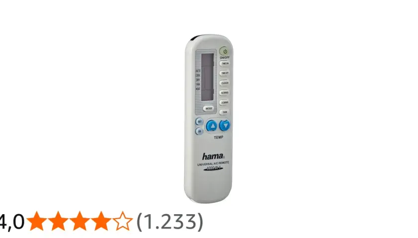 Mando universal Hama para aire acondicionado. Configurar mando universal aire acondicionado sin código es fácil con este dispositivo.