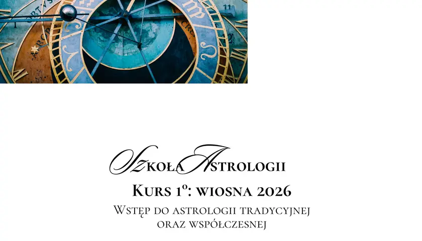 Fragment zabytkowego zegara astronomicznego z widocznymi symbolami zodiaku.