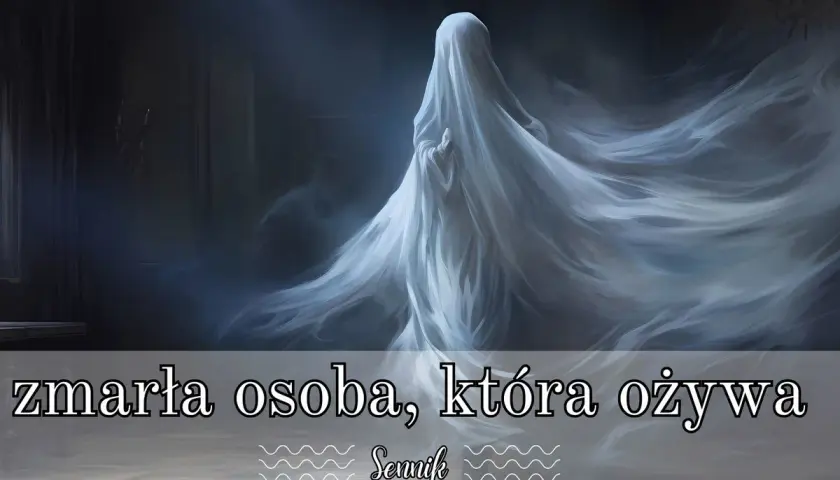 Zjawa w białej sukni, jakby wyłaniająca się z mroku. Czy to tylko sen o zmarłych, czy coś więcej?