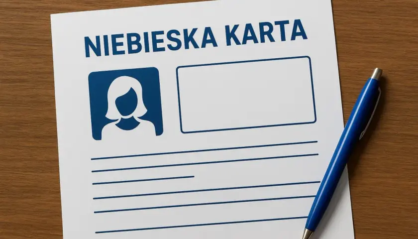 Niebieska karta z miejscem na zdjęcie i dane. Dokument może być początkiem formalności, których konsekwencje mogą być poważne.