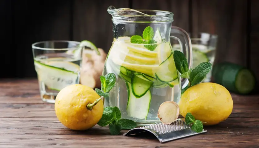 Orzeźwiająca lemoniada z cytryną, ogórkiem i miętą. Idealny przepis na upalne dni.