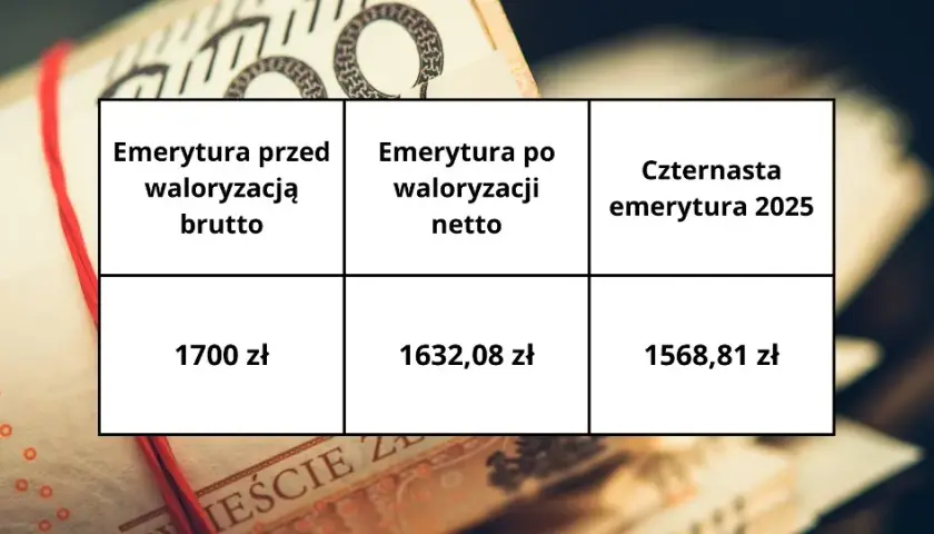 Ile jest 14 emerytury na rękę? Sprawdź, ile dostaniesz netto