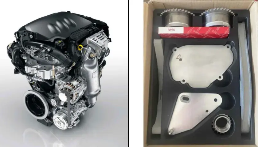Motor de coche y kit de distribución con cadena. Listado de motores con cadena de distribución.