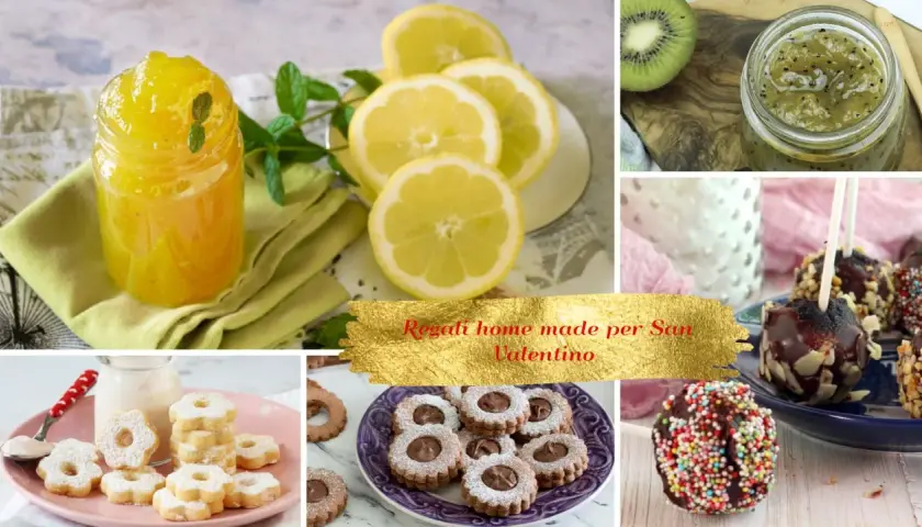 Dolci fatti in casa per San Valentino: marmellata, biscotti, cake pops e kiwi. Un'idea regalo per la famiglia e i figli.