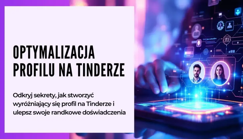 Cyfrowe profile pary na ekranie, symbolizujące dopasowania na Tinderze.