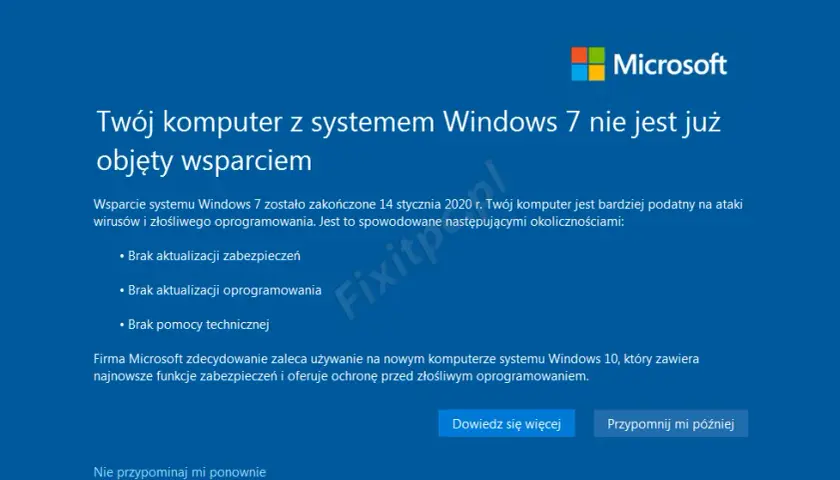Windows 7: Koniec wsparcia! Jak bezpiecznie przejść na W10/11?
