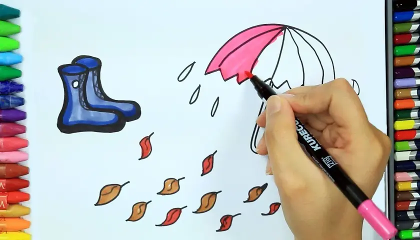 Jak narysować parasol w prosty sposób – krok po kroku z ilustracjami