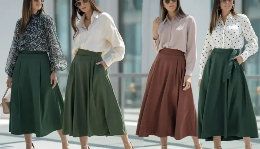 Idealna bluzka do zielonej spódnicy? Stylistka radzi!