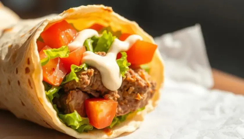 Ile waży kebab w tortilli? Kalorie, waga, wybór składników