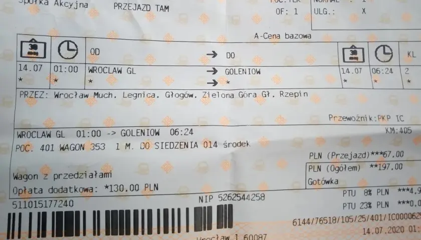 Bilet w pociągu: Tak, ale z zasadami! Uniknij kary Pendolino