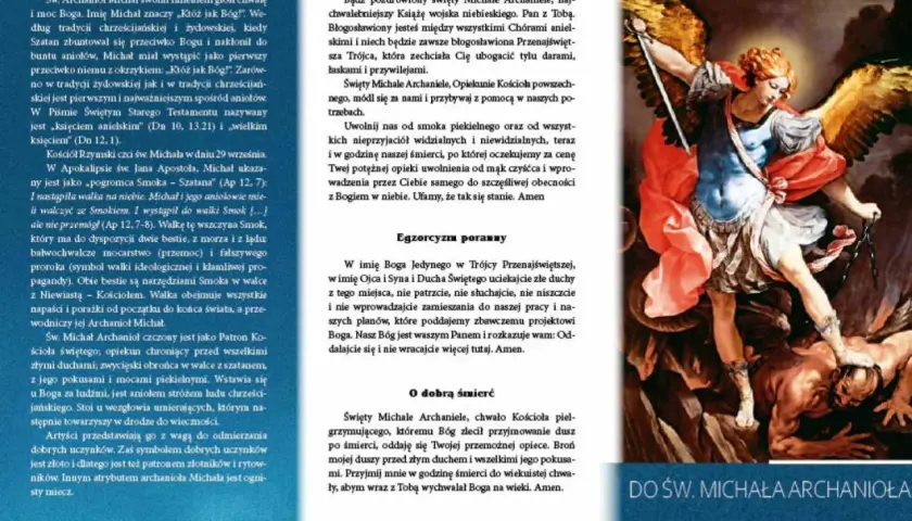 Św. Michał Archanioł, pogromca smoka, patron Kościoła. Modlitwa do św. Michała Archanioła o opiekę i dobrą śmierć.