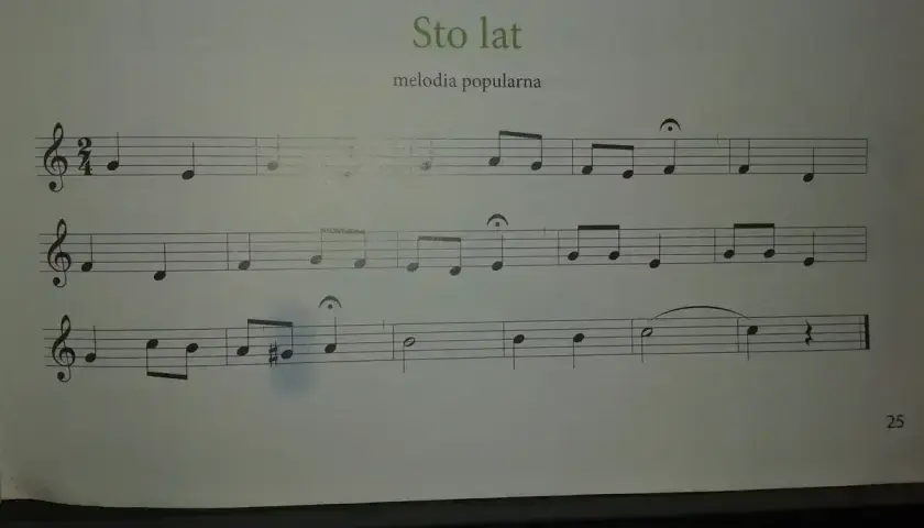 Zagraj melodię "Sto lat"! Nuty popularnej piosenki czekają na Ciebie.