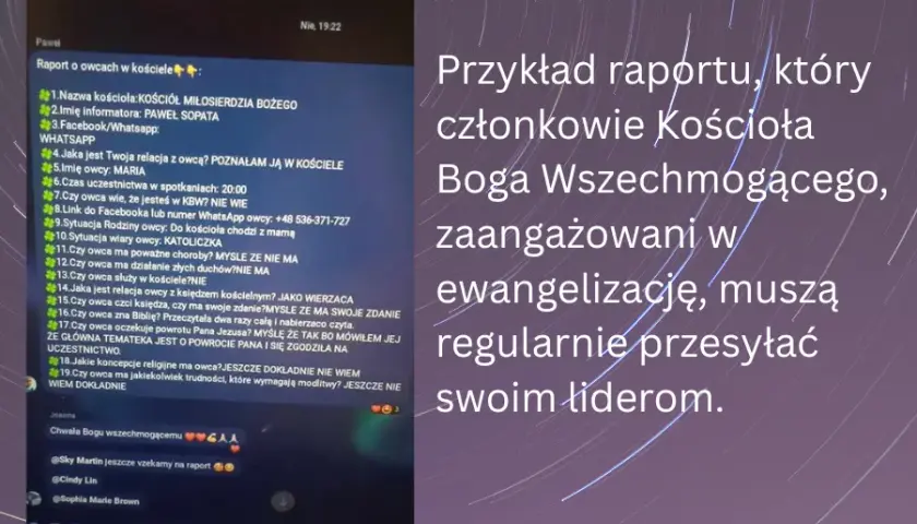Kościół Boga Wszechmogącego - analiza zagrożeń i technik manipulacji sekty