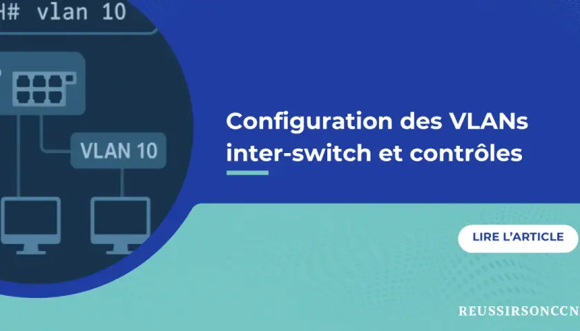 Schéma réseau montrant la configuration des VLANs inter-switch. Comprendre switch access c'est quoi pour optimiser votre réseau.