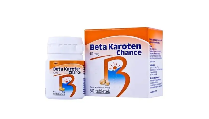 Beta karoten Chance 10 mg na co? Suplement diety w tabletkach, wspiera zdrowie skóry i oczu. Opakowanie zawiera 50 tabletek.